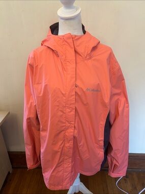 Columbia Coral navy hooded womens full zip Jacket Size XXL